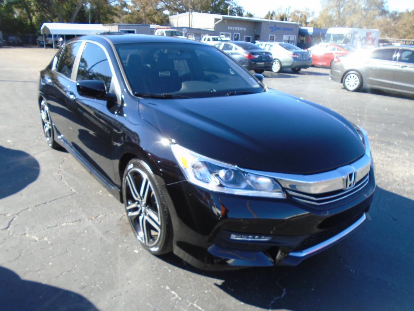 2016 Honda Accord Sport Sedan CVT (1HGCR2F5XGA) with an 2.4L L4 DOHC 16V engine, CVT transmission, located at 6112 N Florida Avenue, Tampa, FL, 33604, (888) 521-5131, 27.954929, -82.459534 - Photo#2